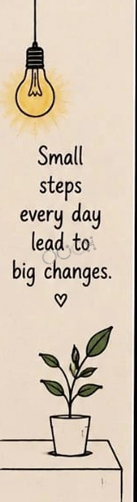 Small Steps — Ouch bookmark