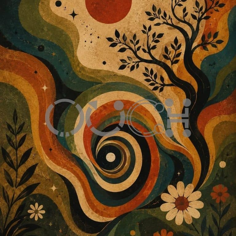 Sun Moon Spiral β Ouch poster